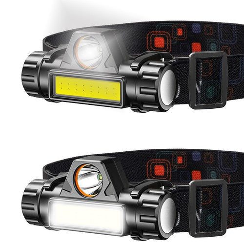 4-in-1 LED USB Hoofdlamp L18371 – Met Magneet – COB & CREE LED – Oplaadbaar