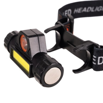4-in-1 LED USB Hoofdlamp L18371 – Met Magneet – COB & CREE LED – Oplaadbaar
