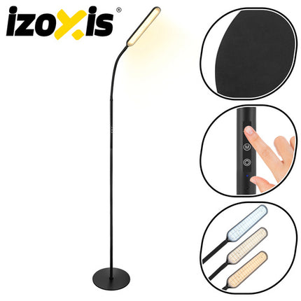 Izoxis 26885 LED Vloerlamp - 180 cm - Zwart - Met Afstandsbediening