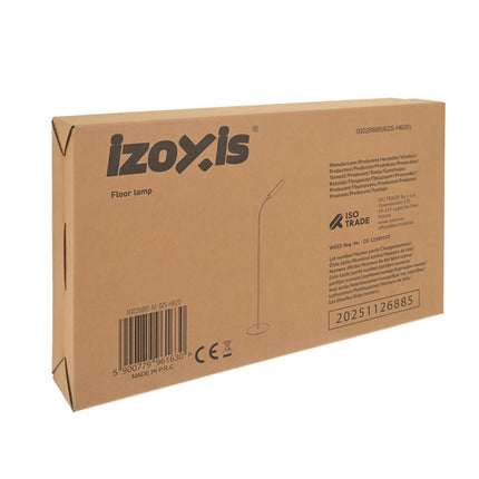 Izoxis 26885 LED Vloerlamp - 180 cm - Zwart - Met Afstandsbediening