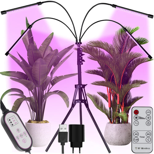Gardlov 19388 4-in-1 LED Groeilamp op Statief - 80 LED - 14W