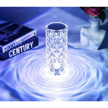 Izoxis 22518 Kristal Tafellamp - Rozenprojector - 16 Kleuren - USB