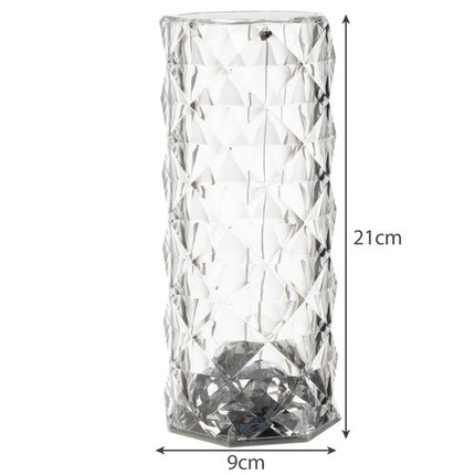 Izoxis 22518 Kristal Tafellamp - Rozenprojector - 16 Kleuren - USB