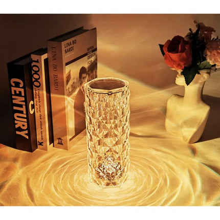 Izoxis 22518 Kristal Tafellamp - Rozenprojector - 16 Kleuren - USB