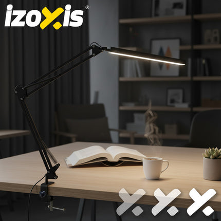 Izoxis 26357 2-in-1 Bureaulamp - Verstelbaar - Met Tafelklem en Voet