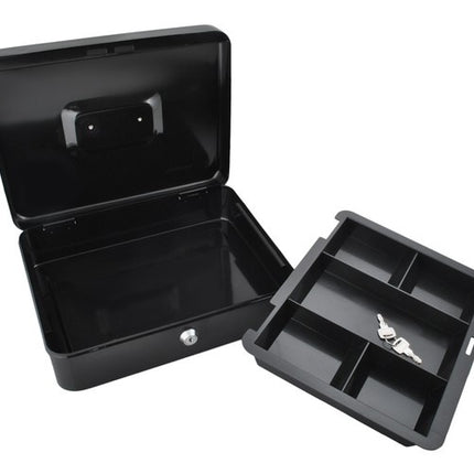 Malatec Grote Geldkist - 30 x 24 x 9 cm - Met Sleutelslot - Zwart