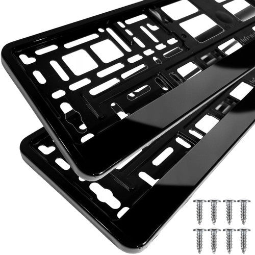 Xtrobb Kentekenplaathouder Set - 2 Stuks - Zwart - Universeel