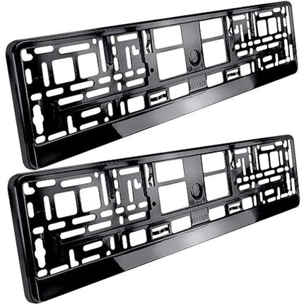 Xtrobb Kentekenplaathouder Set - 2 Stuks - Zwart - Universeel