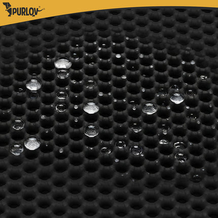Purlov Kattenbakmat - 60 x 45 cm - Zwart - Dubbellaags EVA-schuim
