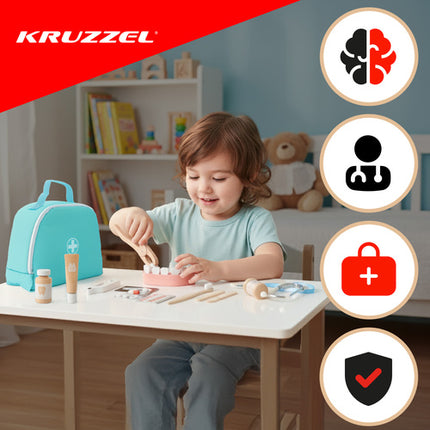 Kruzzel Tandartsset - 24 Delig - Educatieve Doktersset