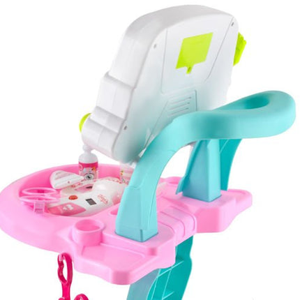 Kruzzel Little Doctor Set - Medische Dokterstrolley - 18-Delig - Roze