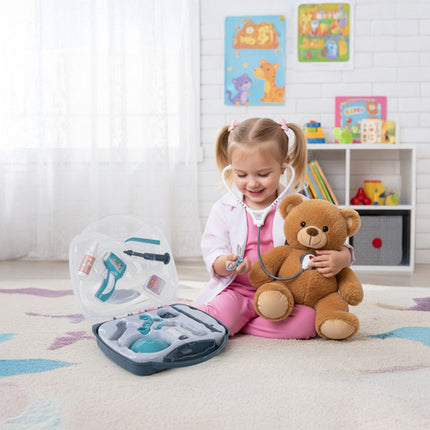 Iso Trade Little Doctor Set - 13-Delig - Dokterskoffer met Geluid