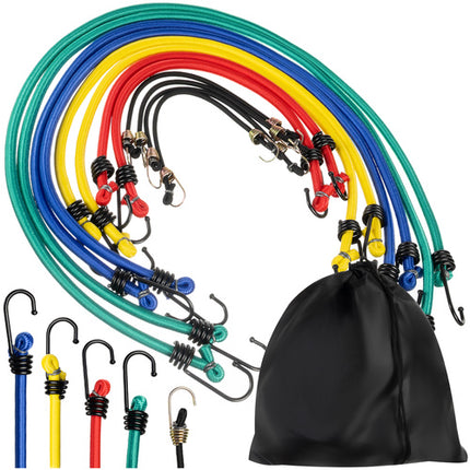 Xtrobb Bagagespanners Set - 12-delig - Met Haken en Opberghoes