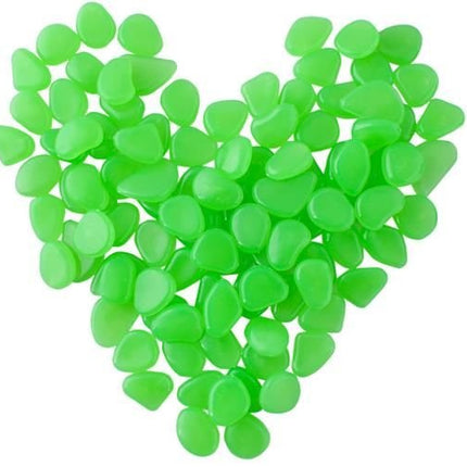 Gardlov Lichtgevende Stenen - 100 Stuks - Fluorescerend Groen