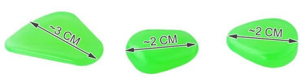 Gardlov Lichtgevende Stenen - 100 Stuks - Fluorescerend Groen