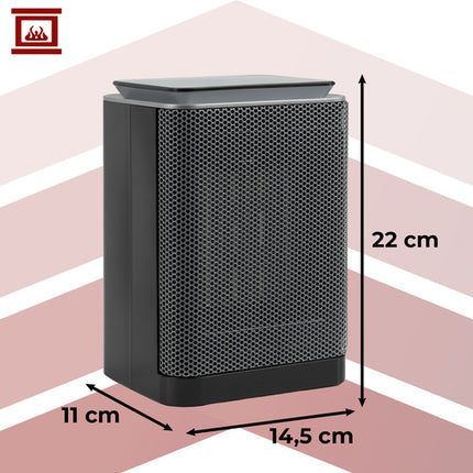 Kaminer Lumni Keramische Heater - 1500W - PTC - Zwart