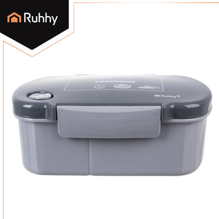 Ruhhy 26169 Lunchbox met Stoomventiel - 800 ml - BPA-vrij - Grijs