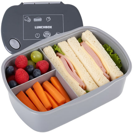 Ruhhy 26169 Lunchbox met Stoomventiel - 800 ml - BPA-vrij - Grijs