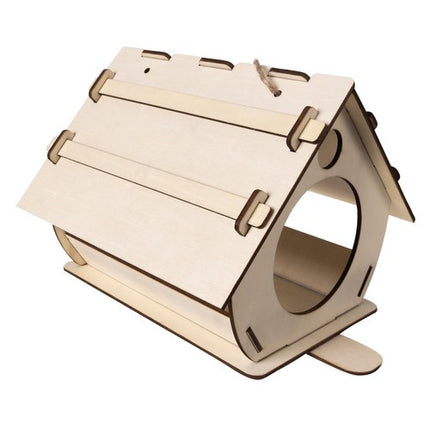 Maaleo Houten Vogelvoederhuisje - DIY Bouwset - Inclusief Verf - 32,5 cm