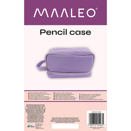 Maaleo Etui - 3 Vakken - Uitbreidbaar - Paars