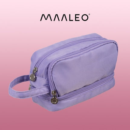 Maaleo Etui - 3 Vakken - Uitbreidbaar - Paars