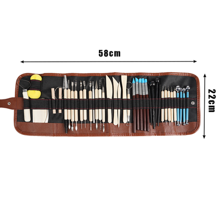 Maaleo Boetseer- en Modelleerset - 40-delig - Professionele Gereedschapsset