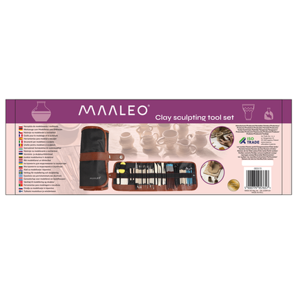 Maaleo Boetseer- en Modelleerset - 40-delig - Professionele Gereedschapsset