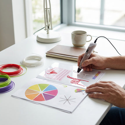 Maaleo 3D Pen Sjabloonboek - 40 Patronen - Inclusief Plexiglas Platform