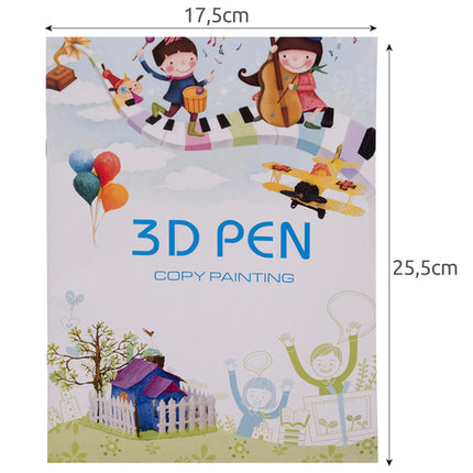 Maaleo 3D Pen Sjabloonboek - 40 Patronen - Inclusief Plexiglas Platform