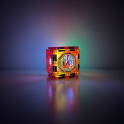 Iso Trade Magnetische Bouwstenen - 110 Delig - Ballenbaan met LED