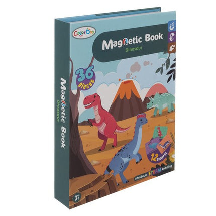 Kruzzel Magnetische Dinosaurus Puzzel - 36-delig in Boekvorm