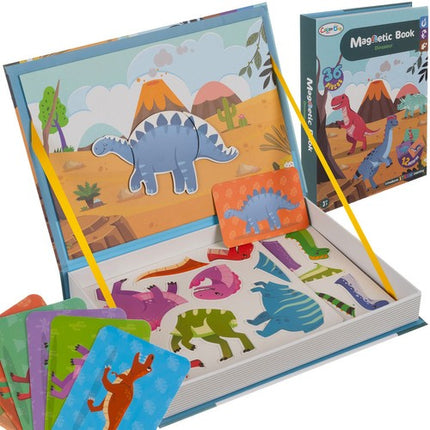 Kruzzel Magnetische Dinosaurus Puzzel - 36-delig in Boekvorm