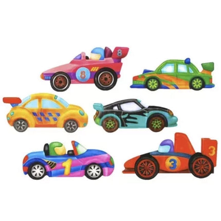 Kruzzel DIY Magneetset - Auto's - Creatieve Knutselset voor Kinderen