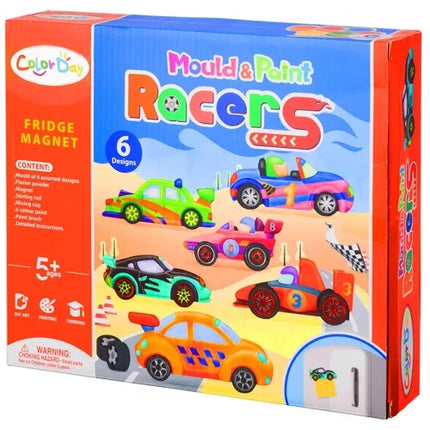 Kruzzel DIY Magneetset - Auto's - Creatieve Knutselset voor Kinderen