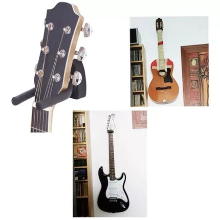 Malatec Gitaarhouder - Wandhanger - Universeel - Voor Gitaar & Bas