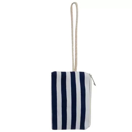 Malatec Strandtas - 22L - Nautische Stijl - Blauw/Wit
