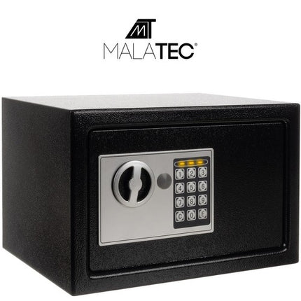 Malatec Elektronische Kluis - 10 Liter - 20 x 31 x 20 cm - Zwart