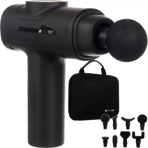 Malatec Massage Gun - 6 Intensiteitsniveaus - 8 Opzetstukken - Zwart