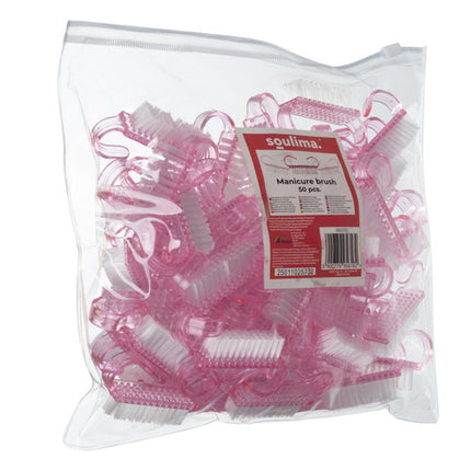 Soulima Manicure Nagelborstels - Set van 50 Stuks - Roze