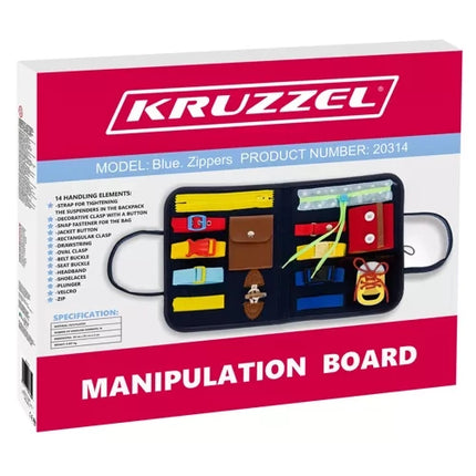 Kruzzel Manipulatiebord Tas - Educatief Sensorisch Speelgoed
