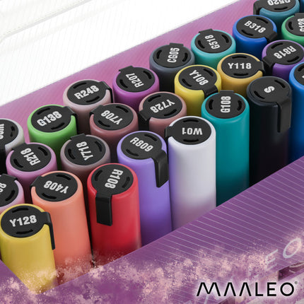 Maaleo Acrylmarkers Set - 36 Kleuren - Watervaste Decoratiestiften