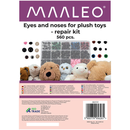 Maaleo Mascot Eyes - 560-Delige Reparatiekit voor Knuffels