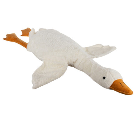 Kruzzel Pluche Gans Knuffel - 130 cm - XXL Knuffelkussen