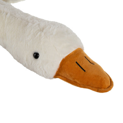 Kruzzel Pluche Gans Knuffel - 130 cm - XXL Knuffelkussen