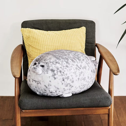 Kruzzel Pluche Zeehond Knuffel - 52 cm - Zacht Knuffelkussen