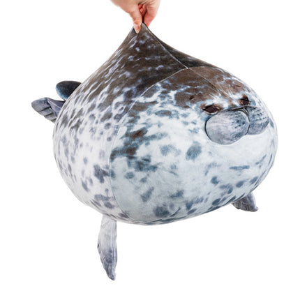 Kruzzel Pluche Zeehond Knuffel - 52 cm - Zacht Knuffelkussen