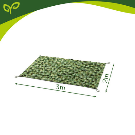 Gardlov Camouflagenet - 2 x 3 m - Inclusief 100 Kabelbinders - Woodland