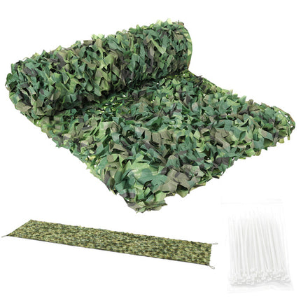 Gardlov Camouflagenet - 2 x 5 m - Inclusief 100 Kabelbinders - Woodland