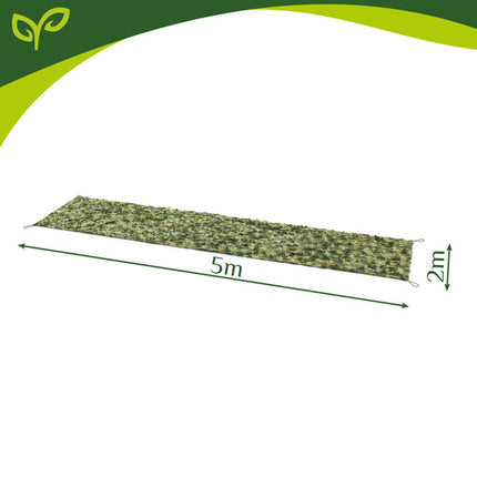 Gardlov Camouflagenet - 2 x 5 m - Inclusief 100 Kabelbinders - Woodland