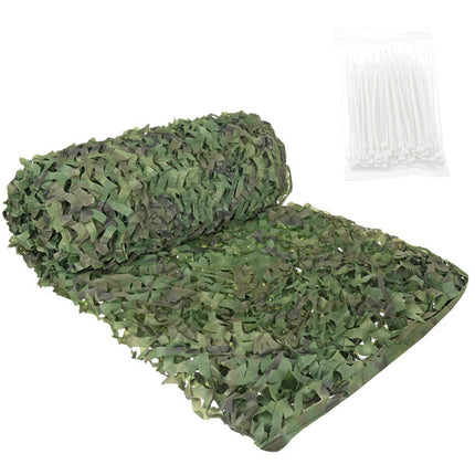 Gardlov Camouflagenet - 4 x 6 m - Inclusief 100 Kabelbinders - Woodland